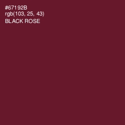 #67192B - Black Rose Color Image