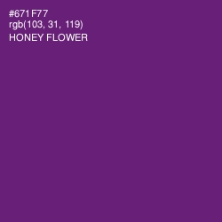 #671F77 - Honey Flower Color Image