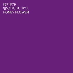 #671F79 - Honey Flower Color Image