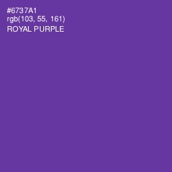 #6737A1 - Royal Purple Color Image