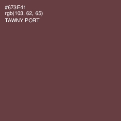 #673E41 - Tawny Port Color Image
