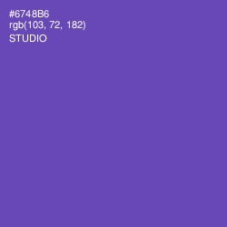 #6748B6 - Studio Color Image