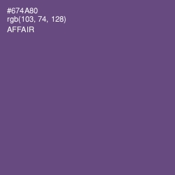 #674A80 - Affair Color Image