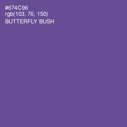 #674C96 - Butterfly Bush Color Image