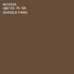 #674E3A - Shingle Fawn Color Image