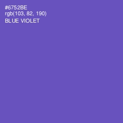 #6752BE - Blue Violet Color Image