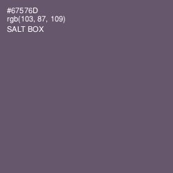 #67576D - Salt Box Color Image