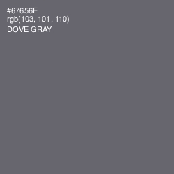 #67656E - Dove Gray Color Image