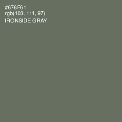 #676F61 - Ironside Gray Color Image