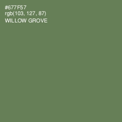 #677F57 - Willow Grove Color Image