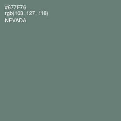 #677F76 - Nevada Color Image