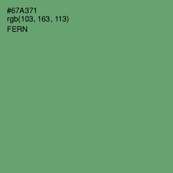 #67A371 - Fern Color Image