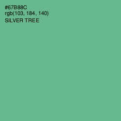 #67B88C - Silver Tree Color Image