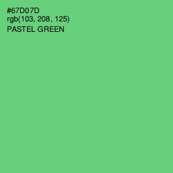 #67D07D - Pastel Green Color Image