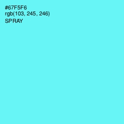 #67F5F6 - Spray Color Image