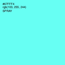 #67FFF4 - Spray Color Image