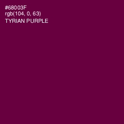 #68003F - Tyrian Purple Color Image