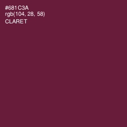 #681C3A - Claret Color Image