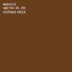 #68401D - Horses Neck Color Image