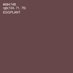 #68474B - Eggplant Color Image
