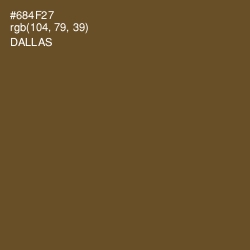 #684F27 - Dallas Color Image