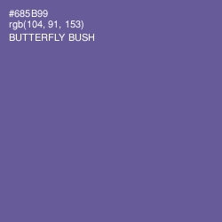 #685B99 - Butterfly Bush Color Image