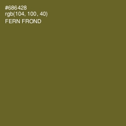 #686428 - Fern Frond Color Image