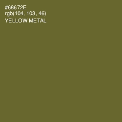 #68672E - Yellow Metal Color Image