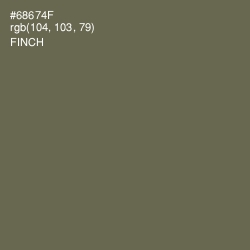 #68674F - Finch Color Image