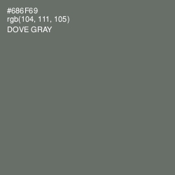 #686F69 - Dove Gray Color Image