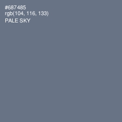 #687485 - Pale Sky Color Image