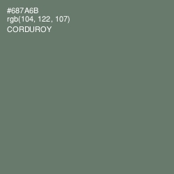 #687A6B - Corduroy Color Image