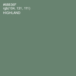 #68836F - Highland Color Image