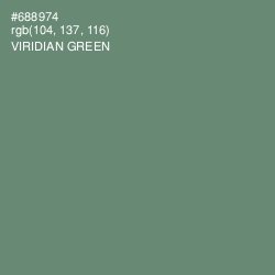 #688974 - Viridian Green Color Image