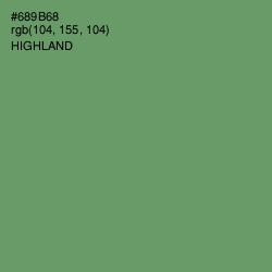 #689B68 - Highland Color Image
