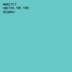 #68C7C7 - Downy Color Image