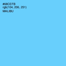 #68CEFB - Malibu Color Image