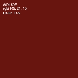 #69150F - Dark Tan Color Image