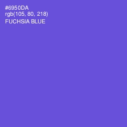 #6950DA - Fuchsia Blue Color Image