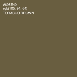 #695E40 - Tobacco Brown Color Image