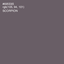#695E65 - Scorpion Color Image