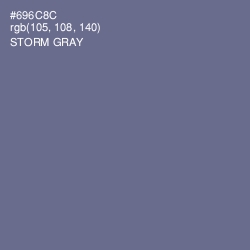 #696C8C - Storm Gray Color Image