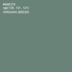 #698379 - Viridian Green Color Image