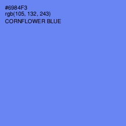 #6984F3 - Cornflower Blue Color Image