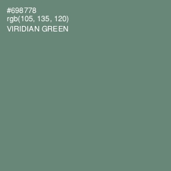 #698778 - Viridian Green Color Image