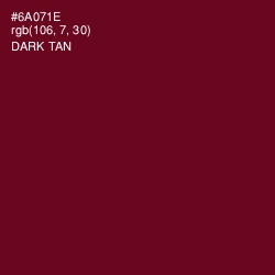 #6A071E - Dark Tan Color Image