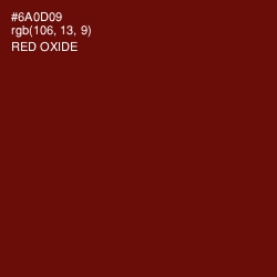 #6A0D09 - Red Oxide Color Image