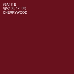 #6A111E - Cherrywood Color Image