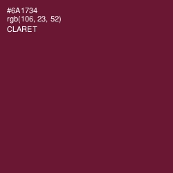 #6A1734 - Claret Color Image