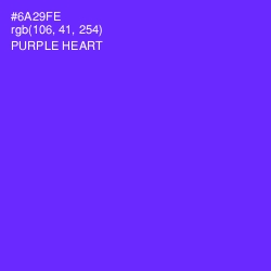 #6A29FE - Purple Heart Color Image